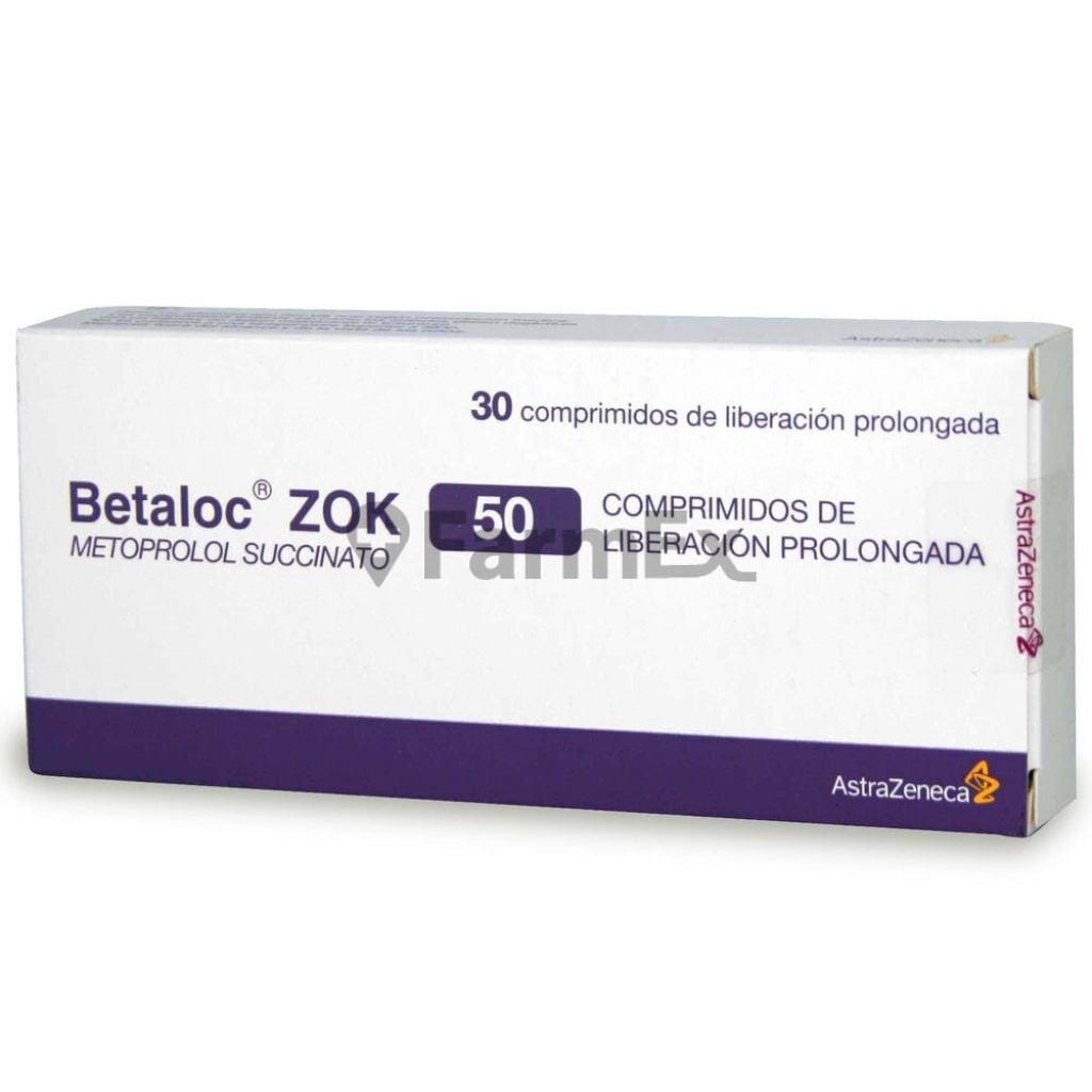 Betaloc Zok 50 mg x 30 comprimidos susc-1 de 6 meses Farmex-Suscripciones-Persistente